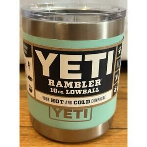 NWT Yeti 10 oz Lowball Rambler in Teal